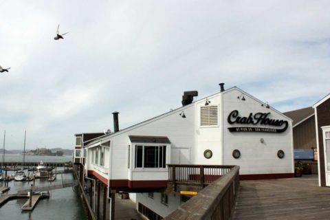 crab house exterior on the San Francisco waterfront