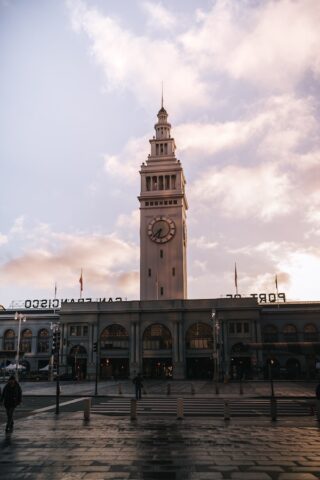 Ferry building SF. Areas to stay in SF
