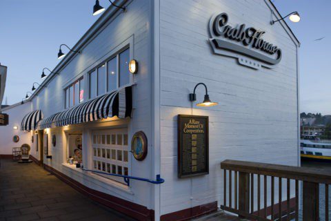 Exterior of Crab House at Pier 39 for a fun date idea on San Francisco waterfront