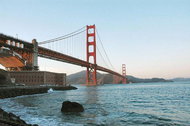 Golden Gate Bridge, backdrop to beautiful Valentine’s Day in San Francisco